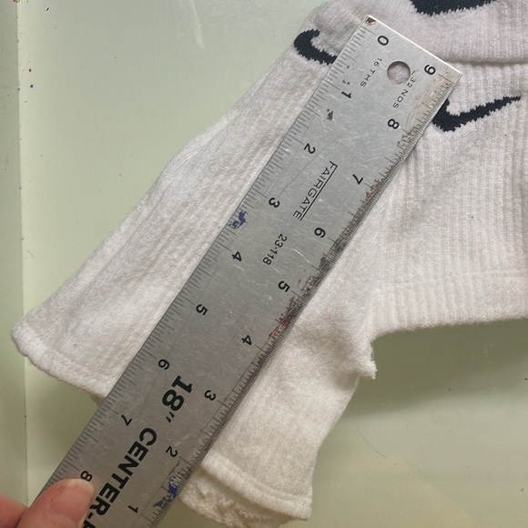 VIXX Studio Barely There Two Piece Top Deconstructed Nike Socks, White, OS - Picture 11 of 12